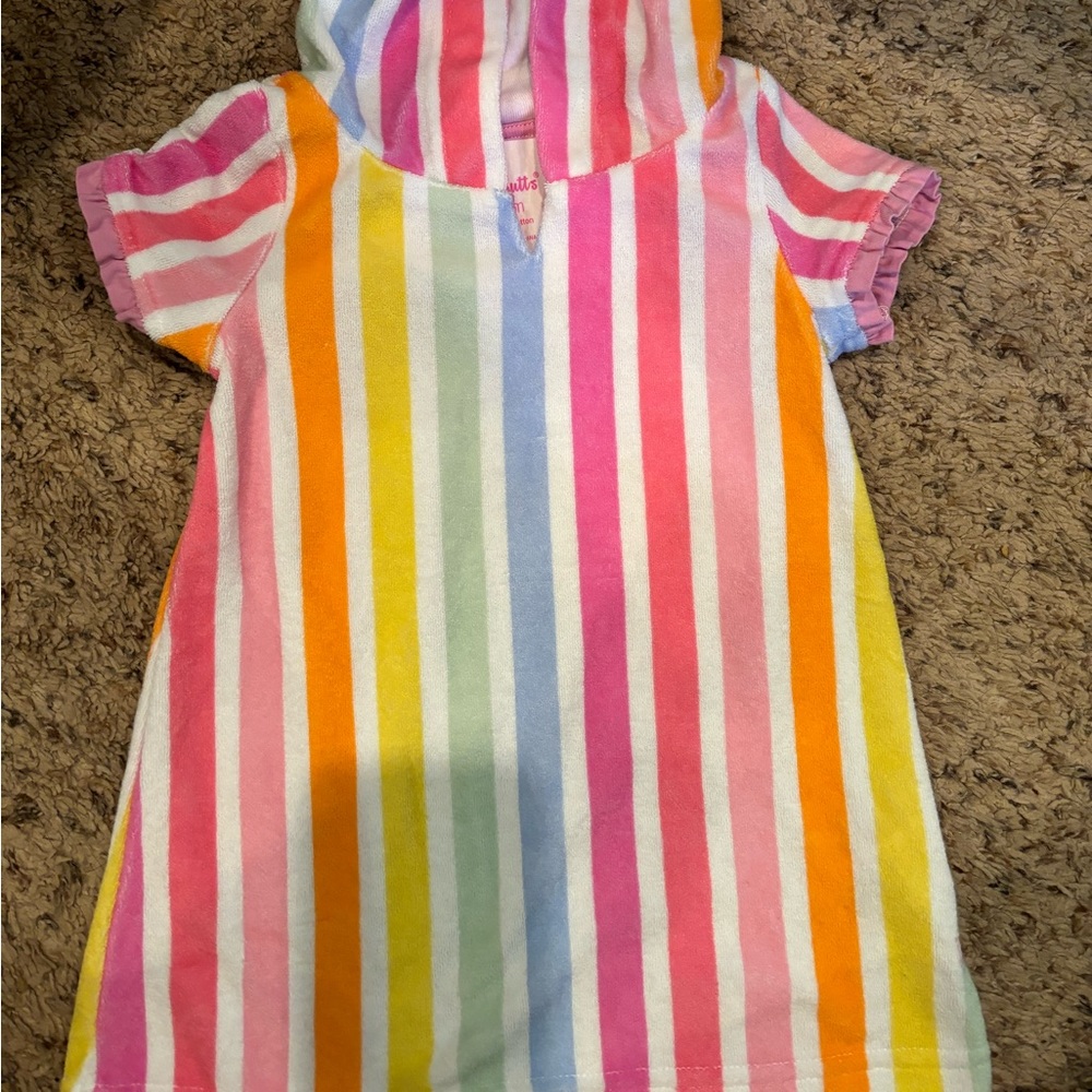 Ruffle Butts Swim Coverup with hood